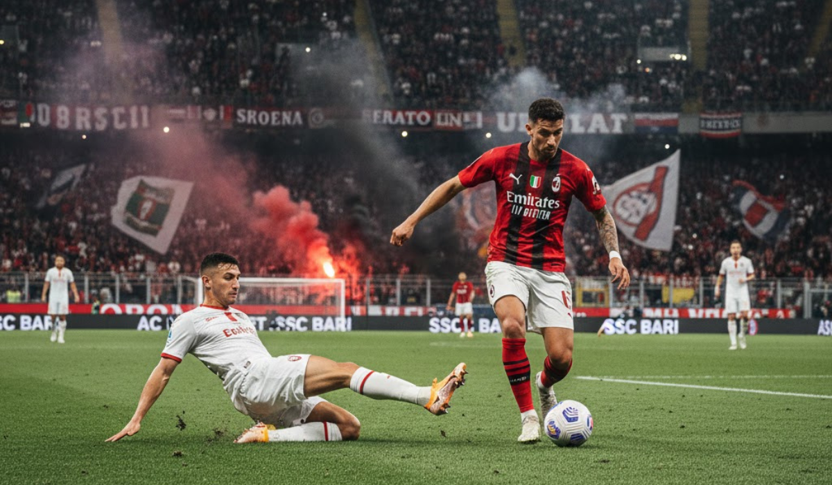 ac milan vs ssc bari timeline